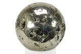 Polished Pyrite Sphere - Peru #231633-1